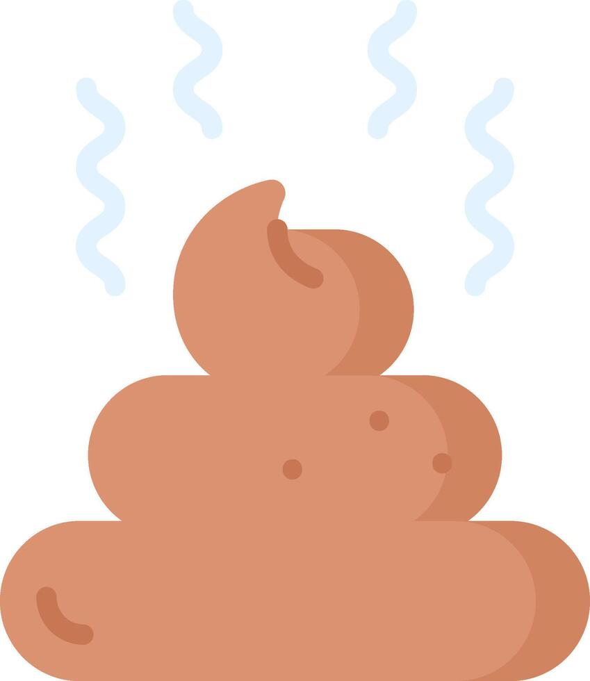A pile of poop with steam coming out of it vector