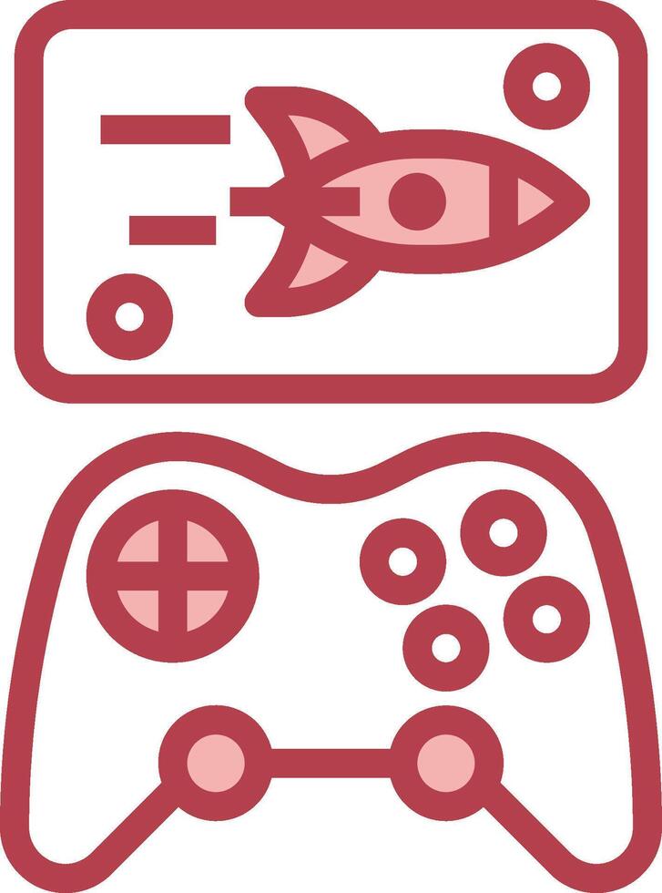 A game controller and a rocket vector