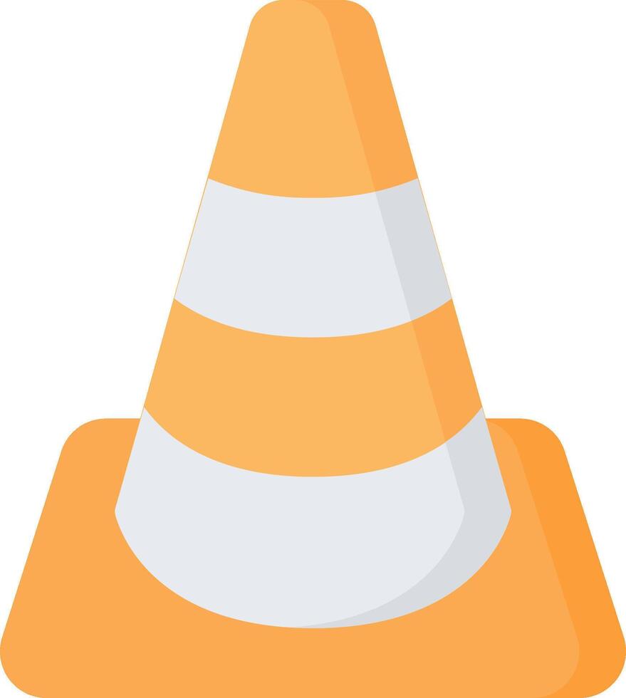 A traffic cone on a white background vector