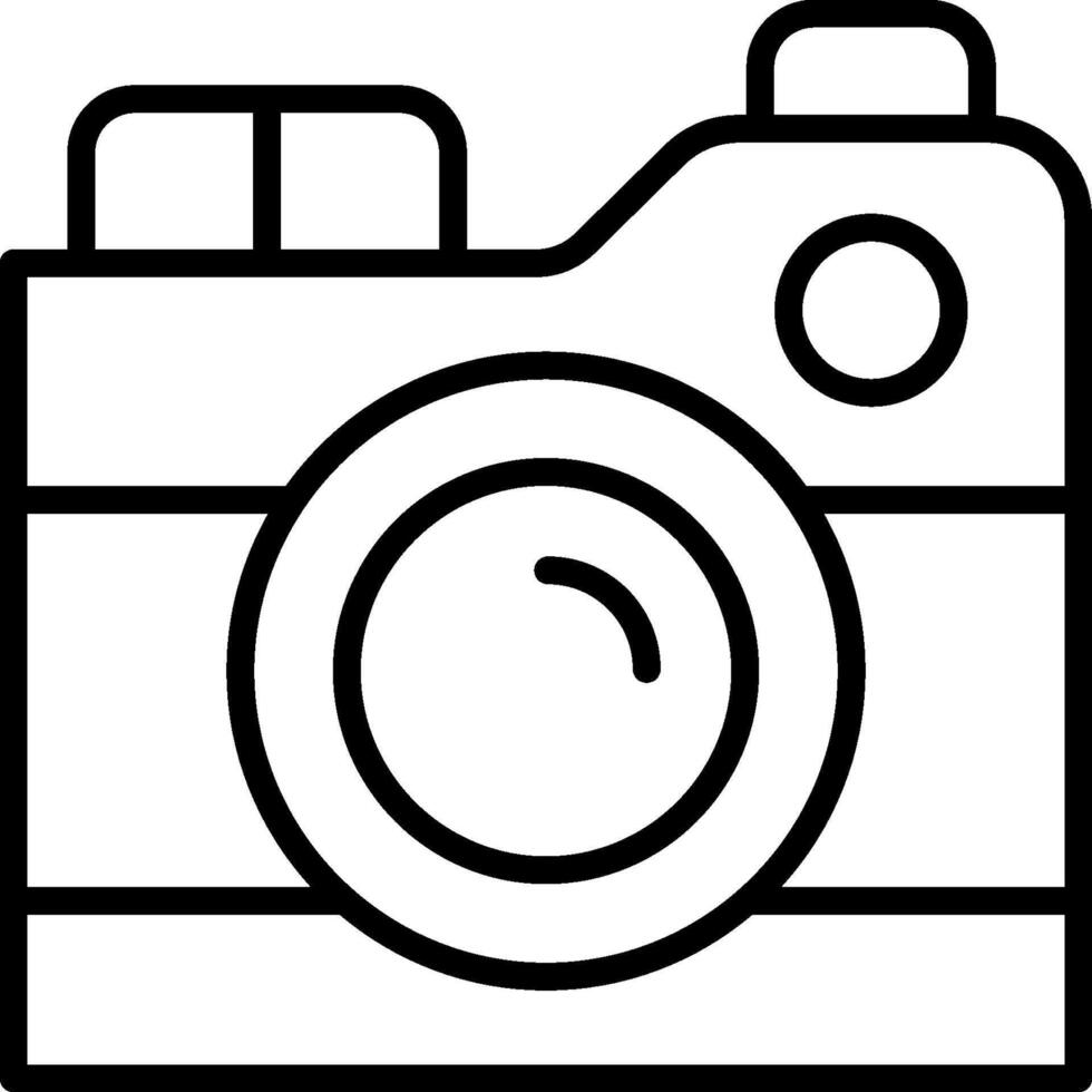 A camera icon on a white background vector