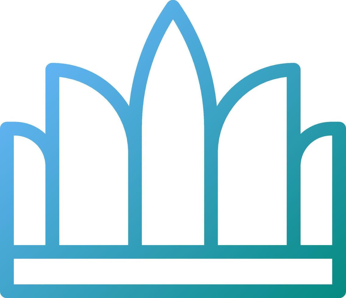 A blue and white logo with a crown on it vector