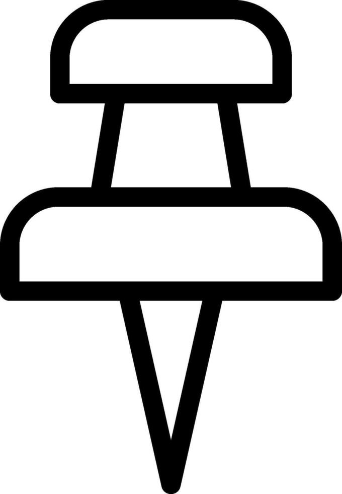 A black and white icon of a screw vector