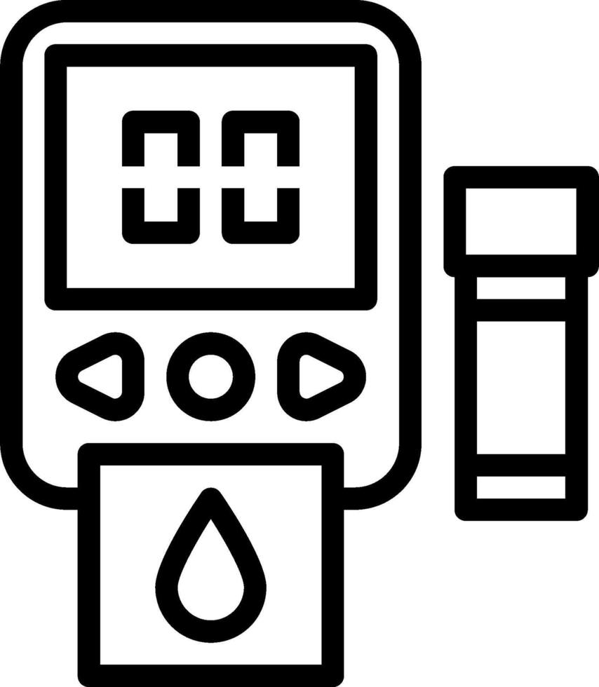A black and white image of a digital thermometer vector
