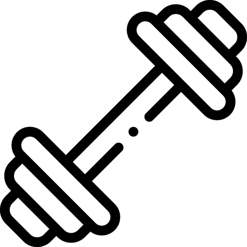 Dumbbell icon on white background vector