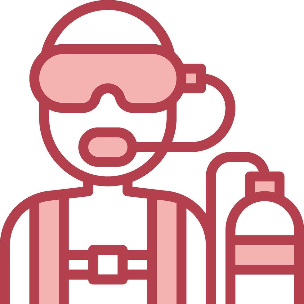 A man wearing a helmet and goggles with a bottle vector