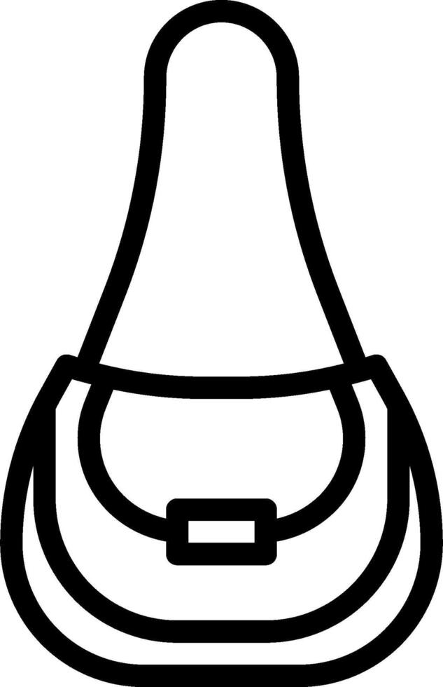 A black and white illustration of a saddle vector