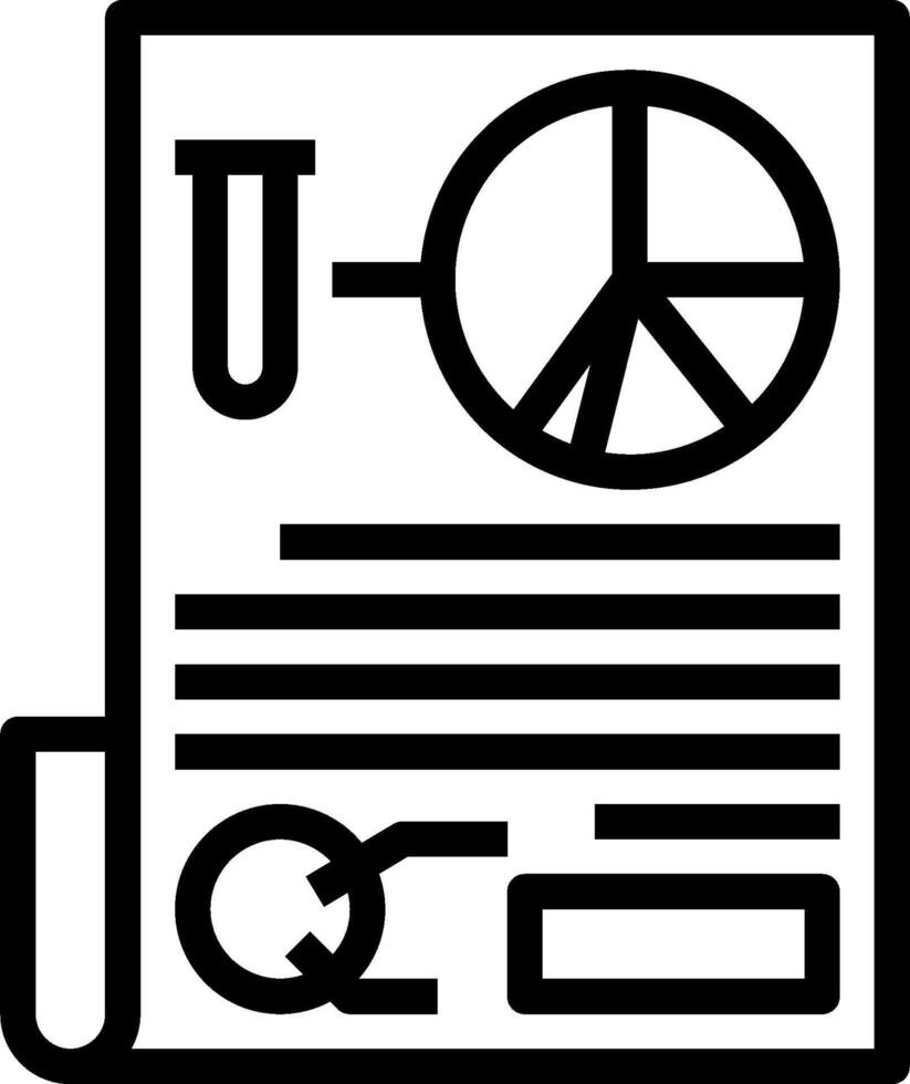 A black and white image of a document with a pencil and a clock vector
