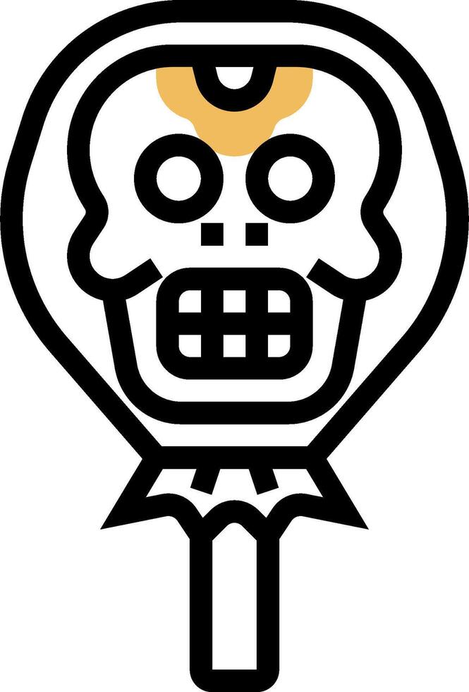 A skull with a crown on its head vector