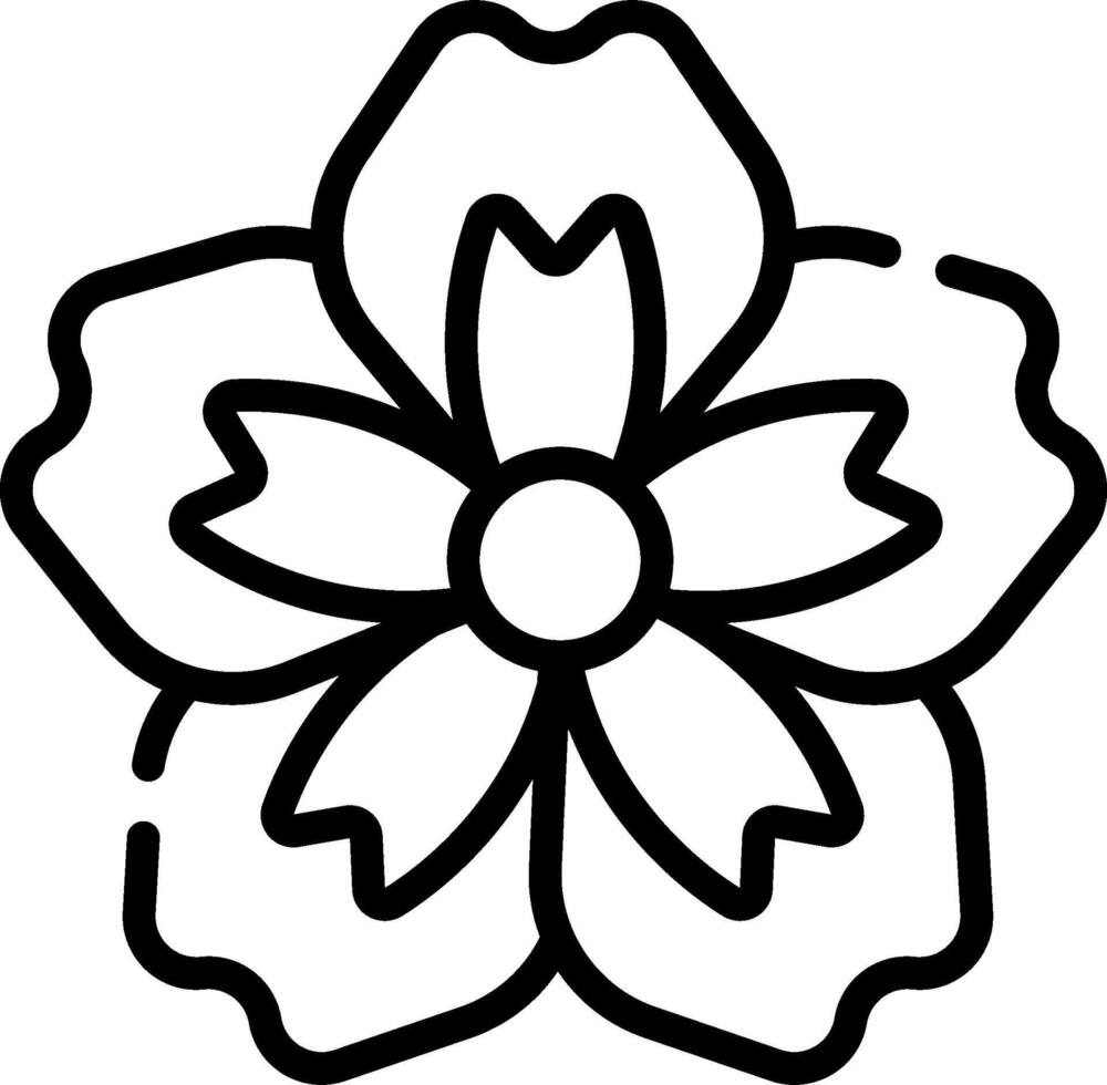 Flower coloring pages for kids vector