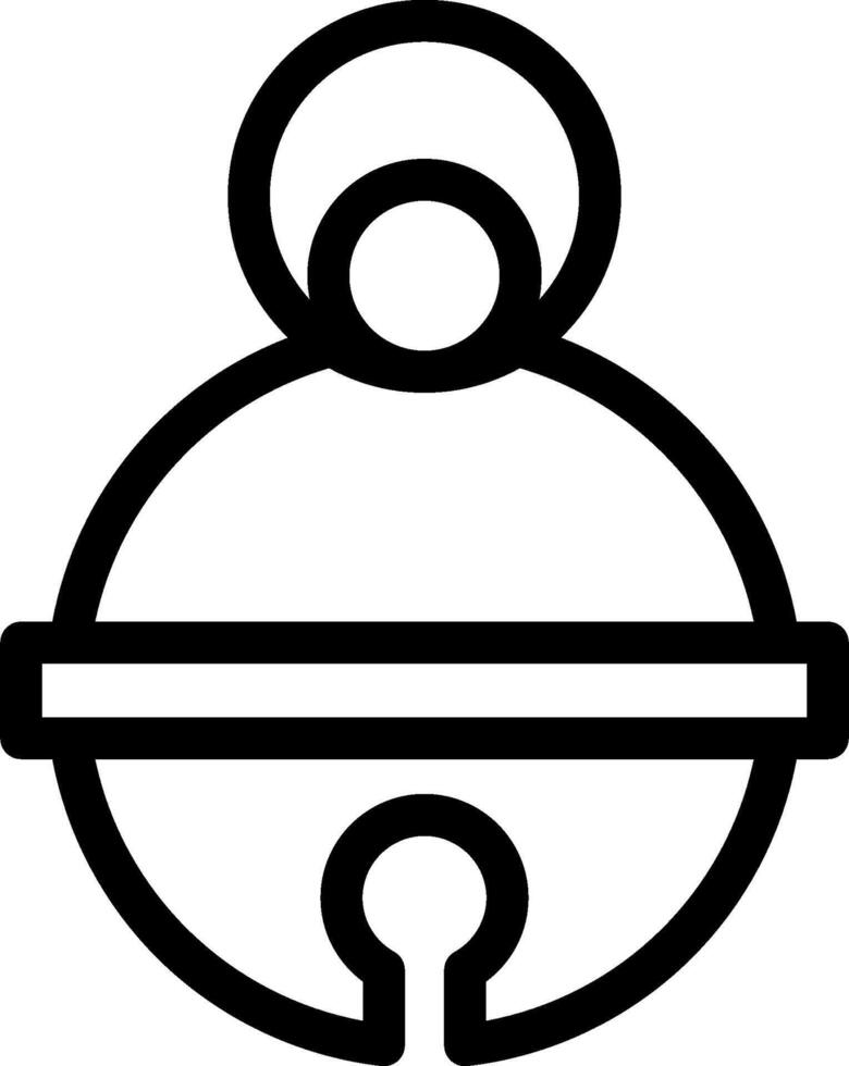 A black and white icon of a bell vector
