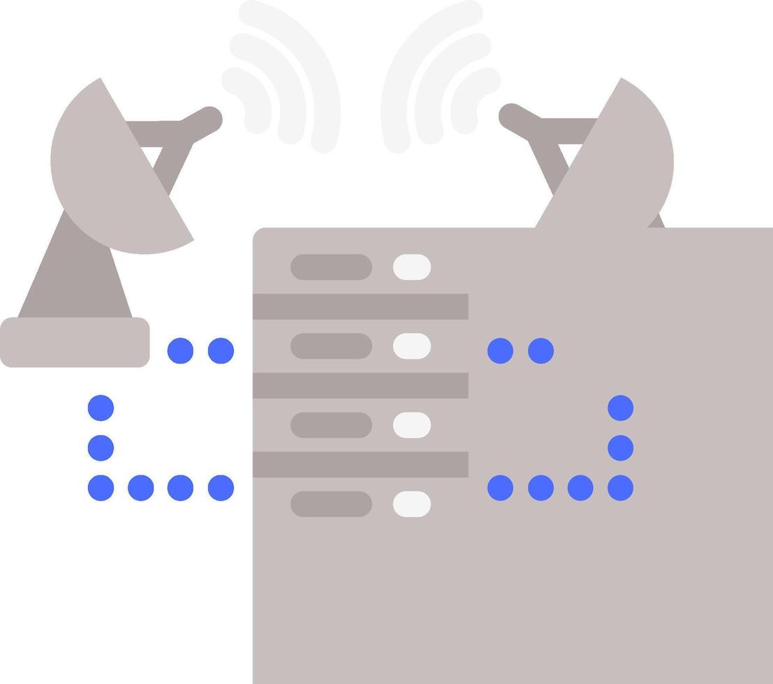A server with two antennas and two antennas vector