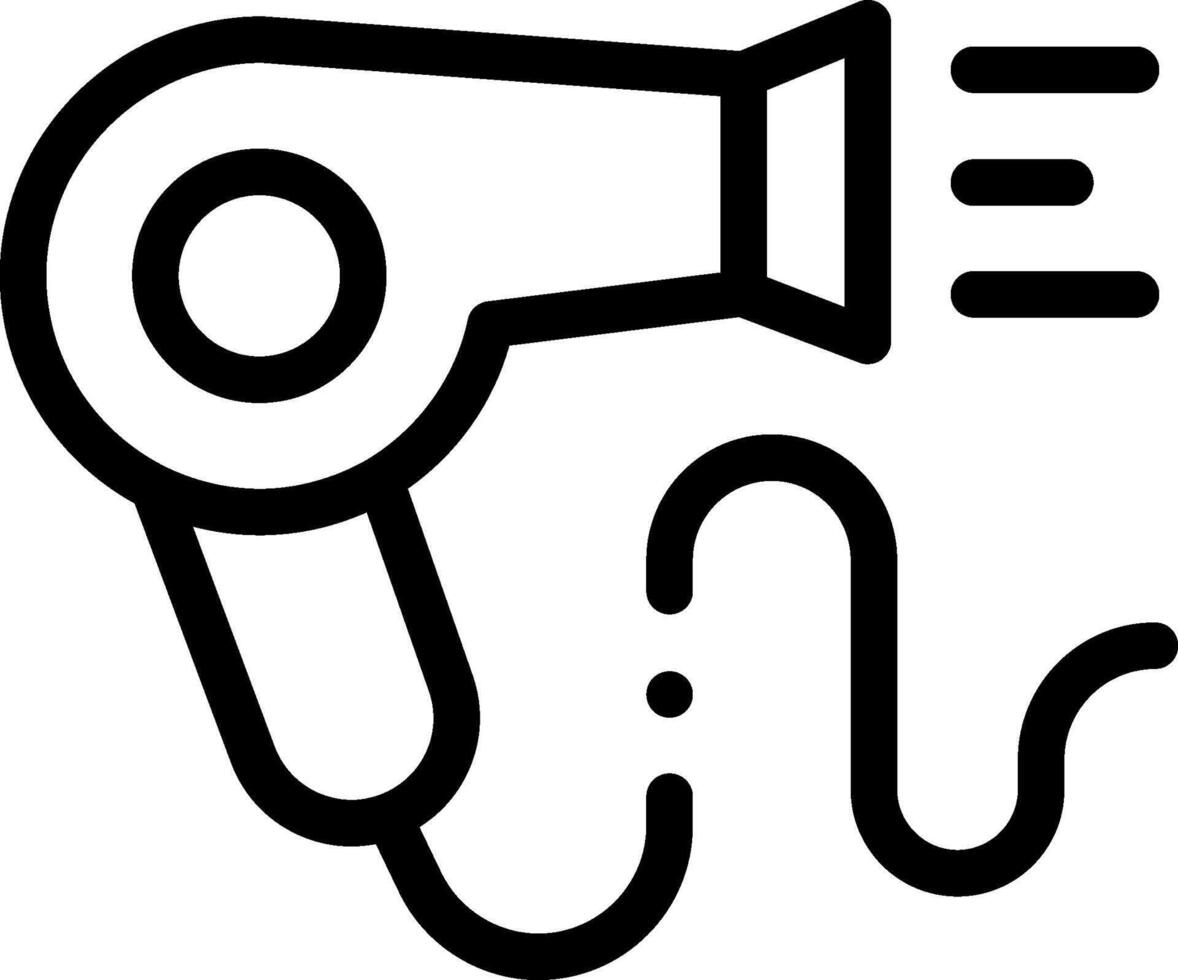 Hair dryer icon illustration vector
