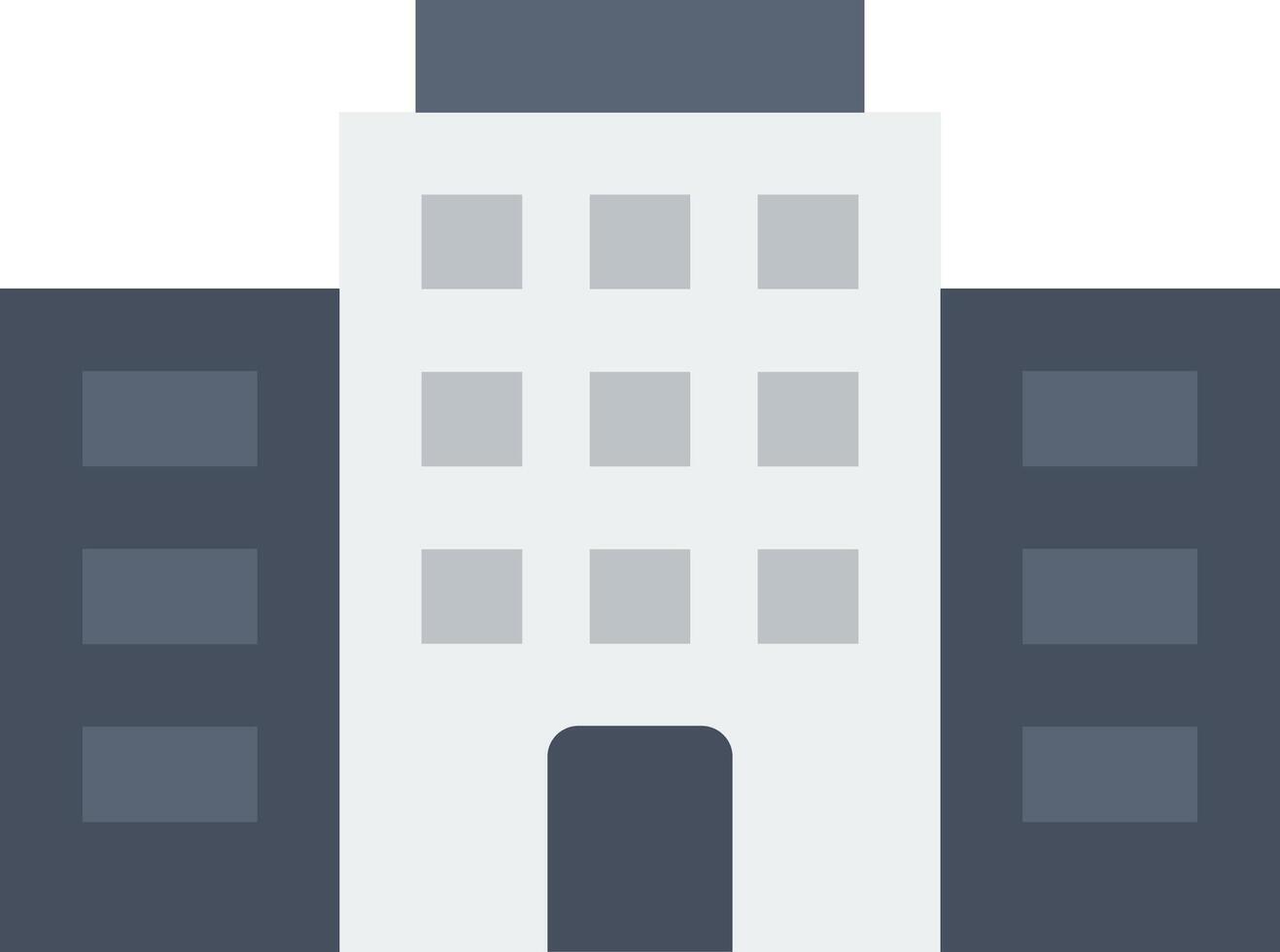 A building icon with a white background vector