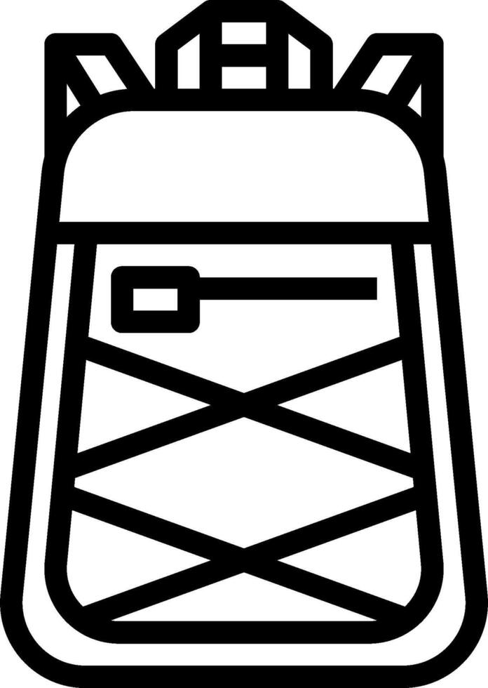 Backpack icon illustration vector