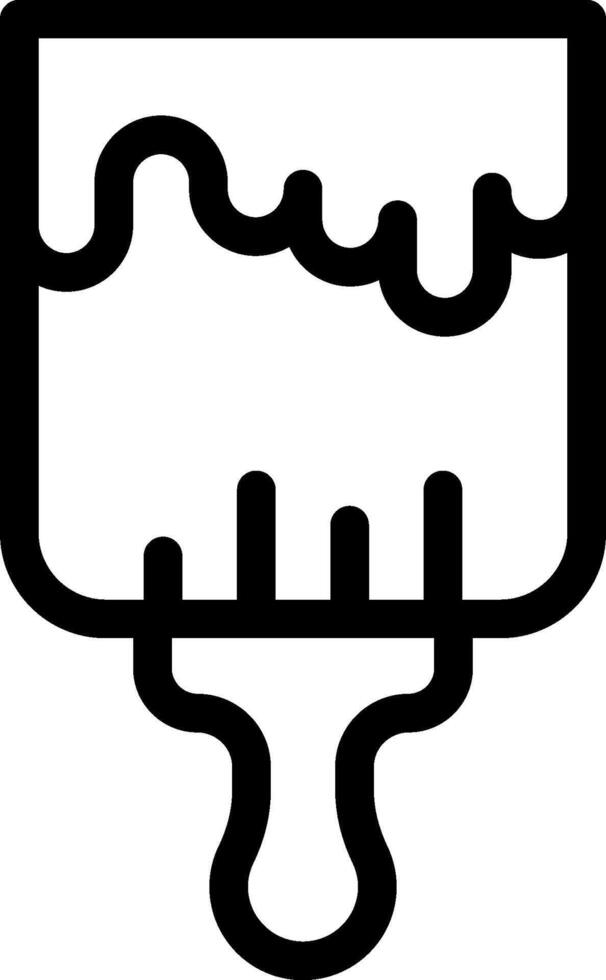 A paintbrush icon on a white background vector