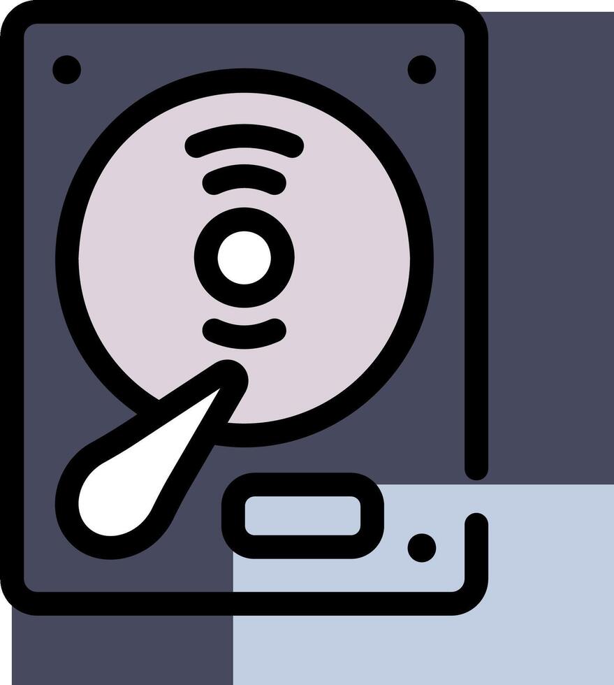 A black and white image of a hard drive vector
