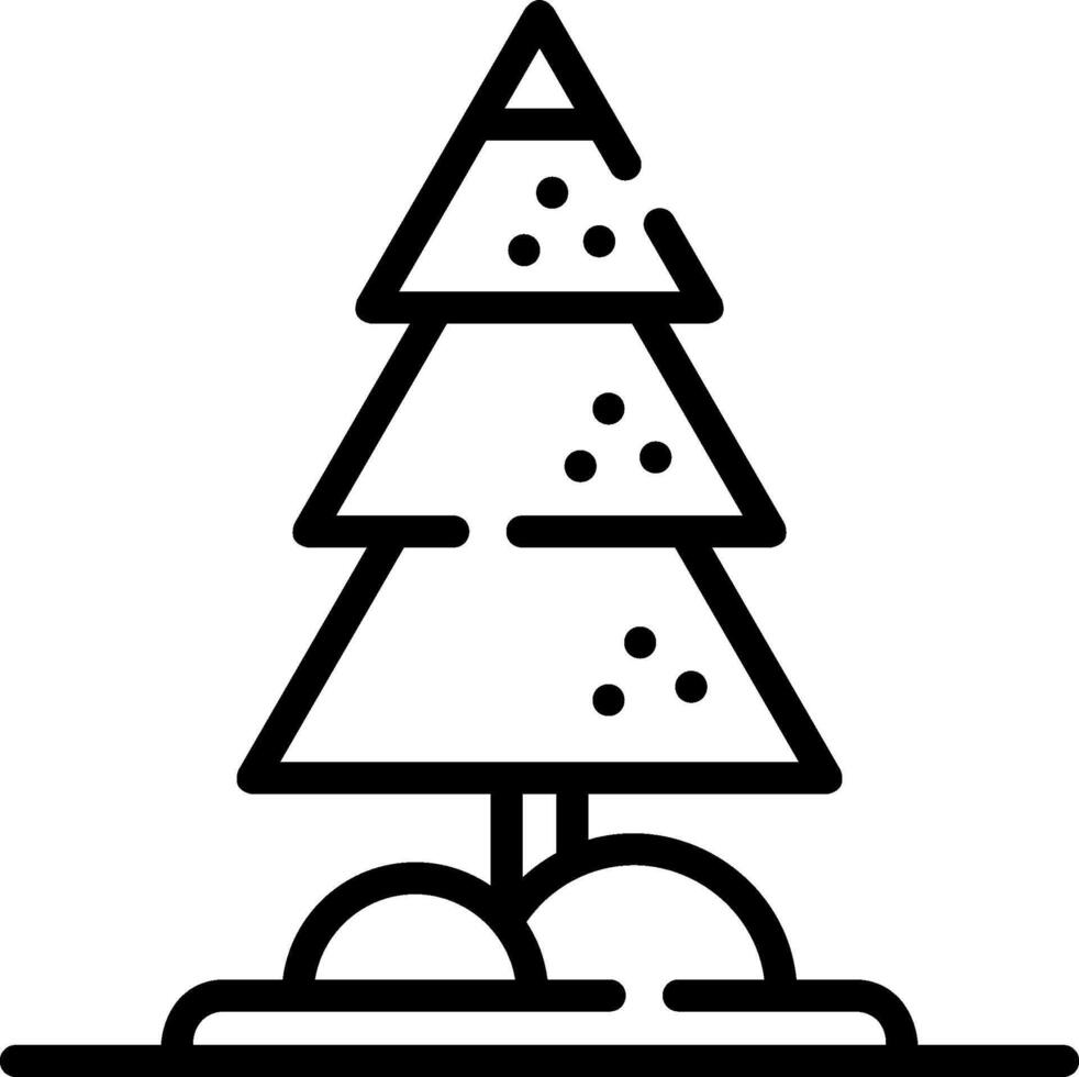 Christmas tree icon illustration vector