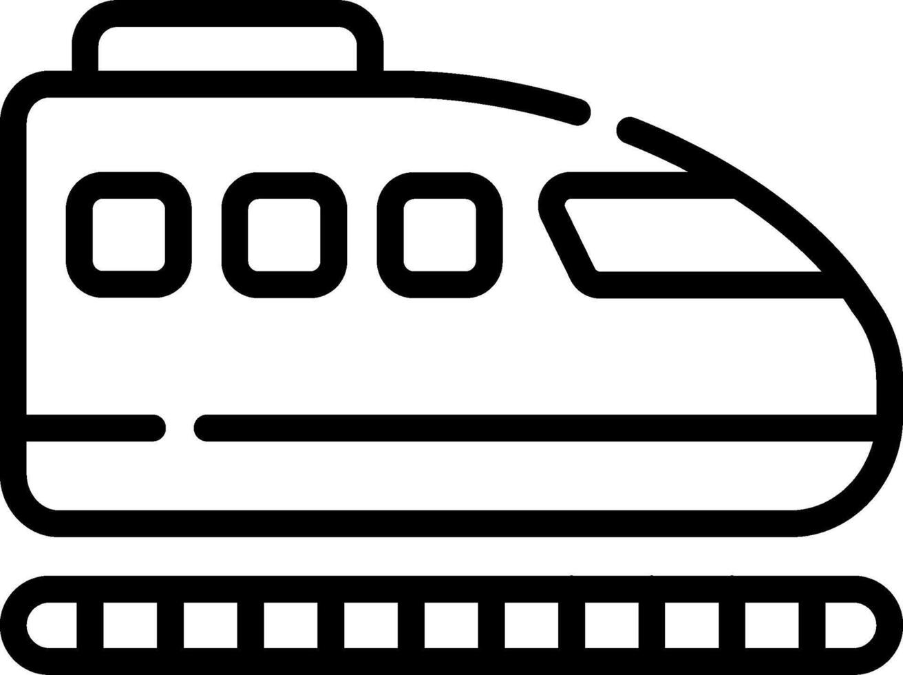 A train icon on a white background vector