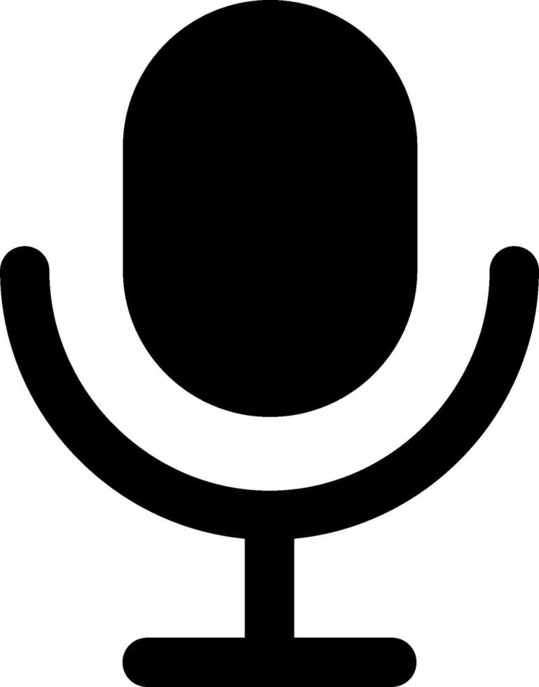 A microphone icon on a white background vector