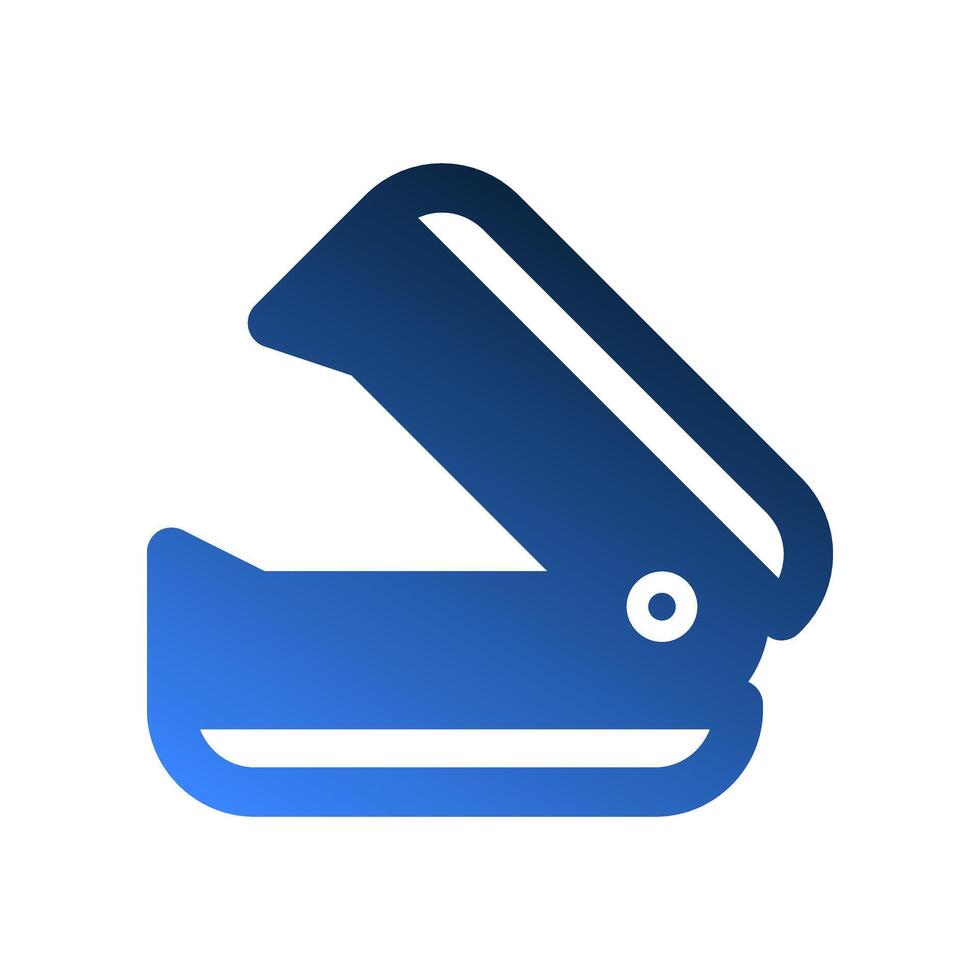 Staples remover gradient fill icons. Functional office symbols for interface purposes. vector