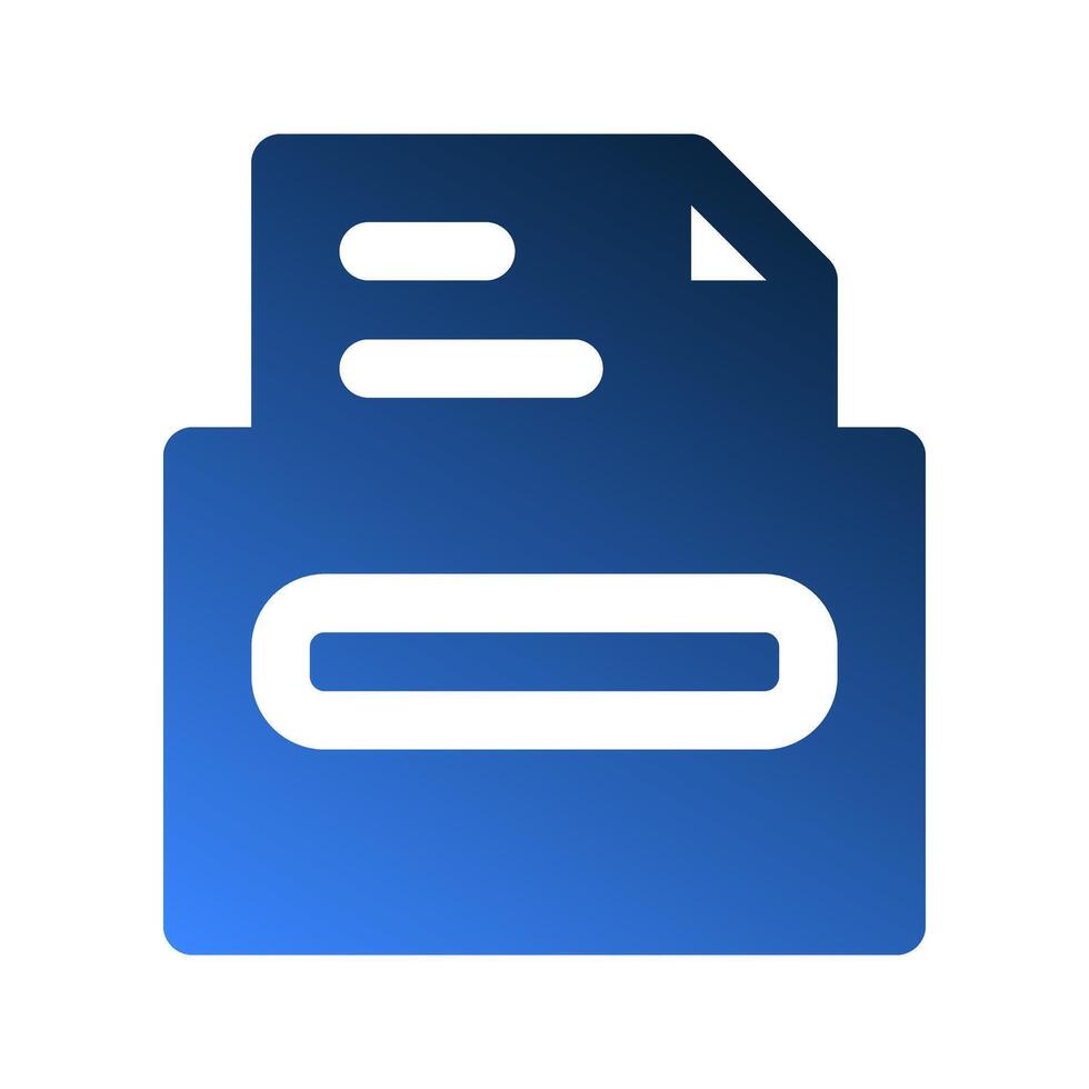 Archive gradient fill icons. can be a complete office for applications and websites. vector