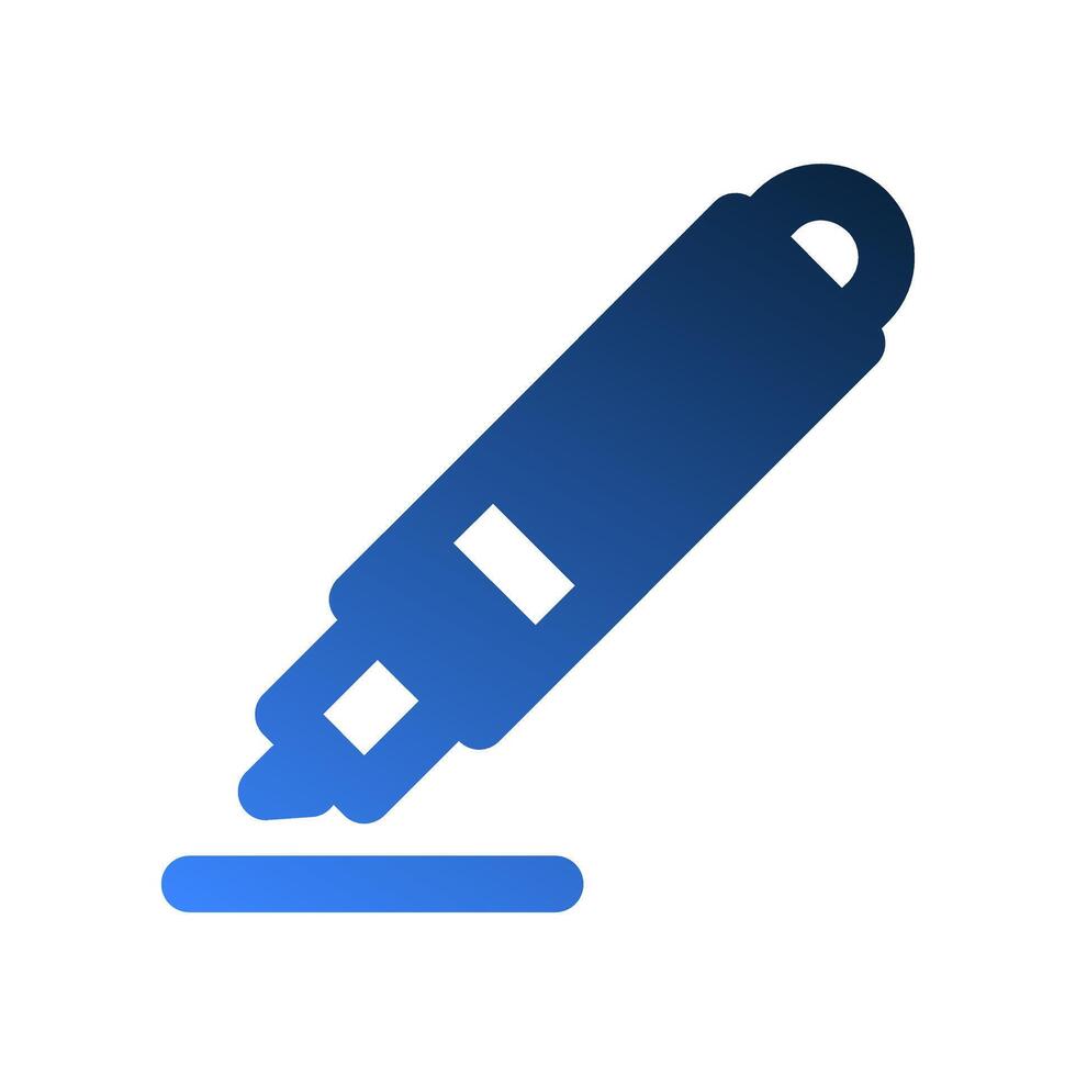Pen gradient fill icons. office symbol with a stylish and modern design. vector