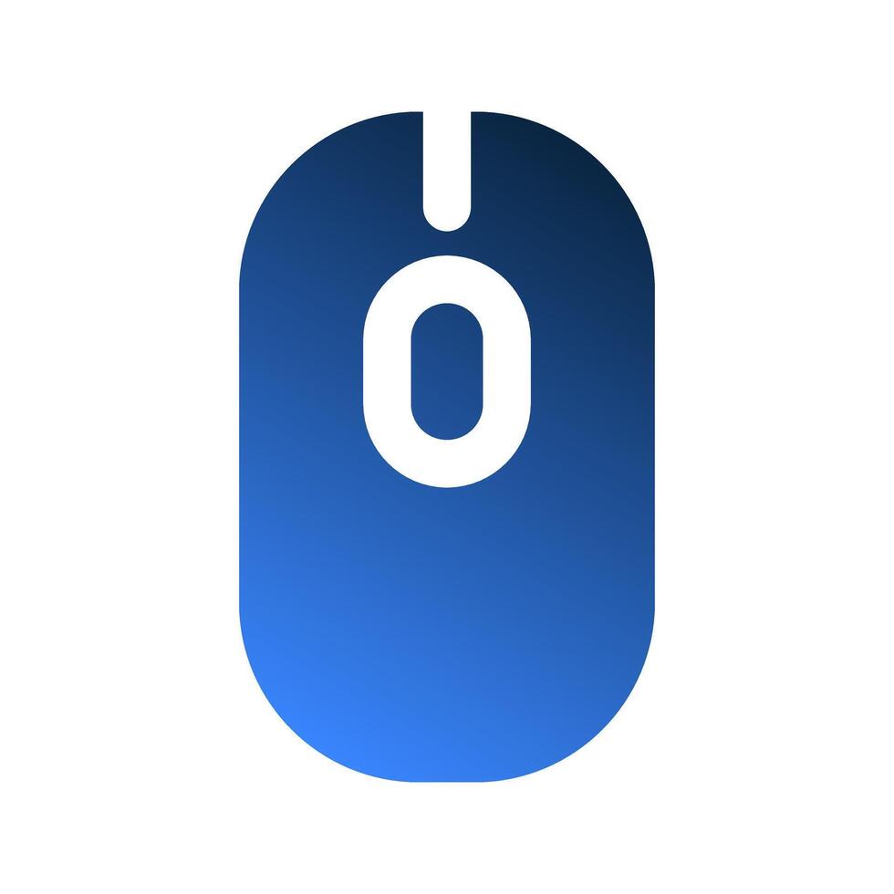 Mouse gradient fill icons. minimalist style office symbols for a clean and modern look. vector