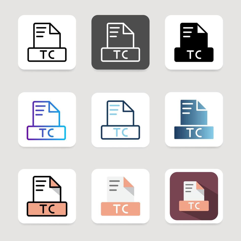 Set text file format icons. for various website, UI and mobile app needs. vector
