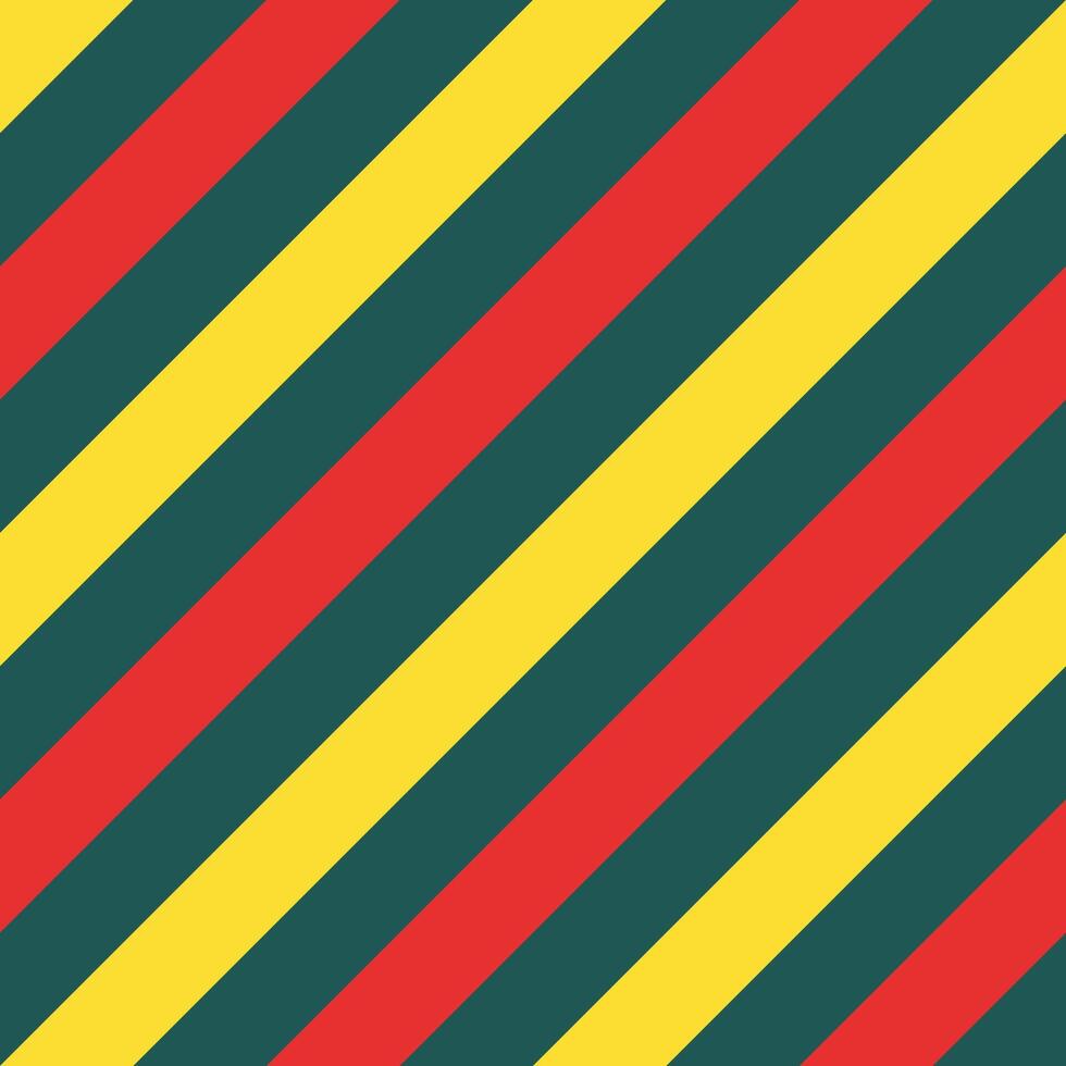 Seamless pattern of yellow, green and red diagonal lines, suitable for wallpaper design, wrapping paper, covers, backgrounds and others vector