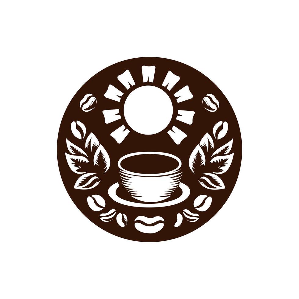 The coffee cup logo icon vector