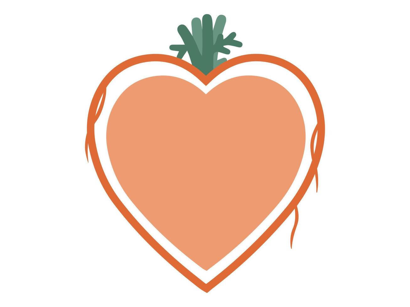 Carrot Border Easter Frame Background vector