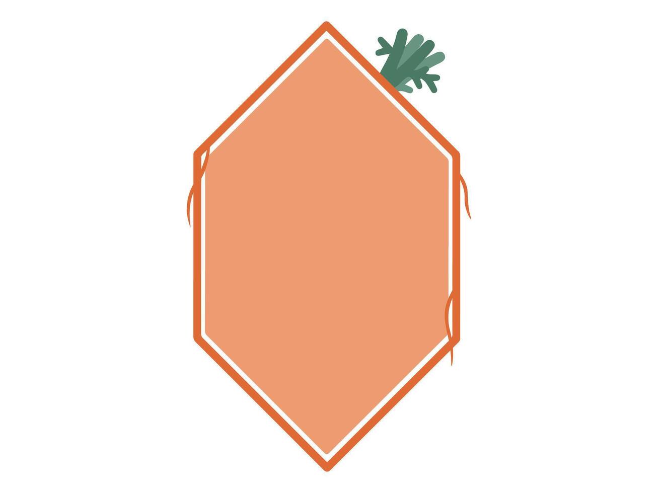 Easter Carrot Border Frame background vector