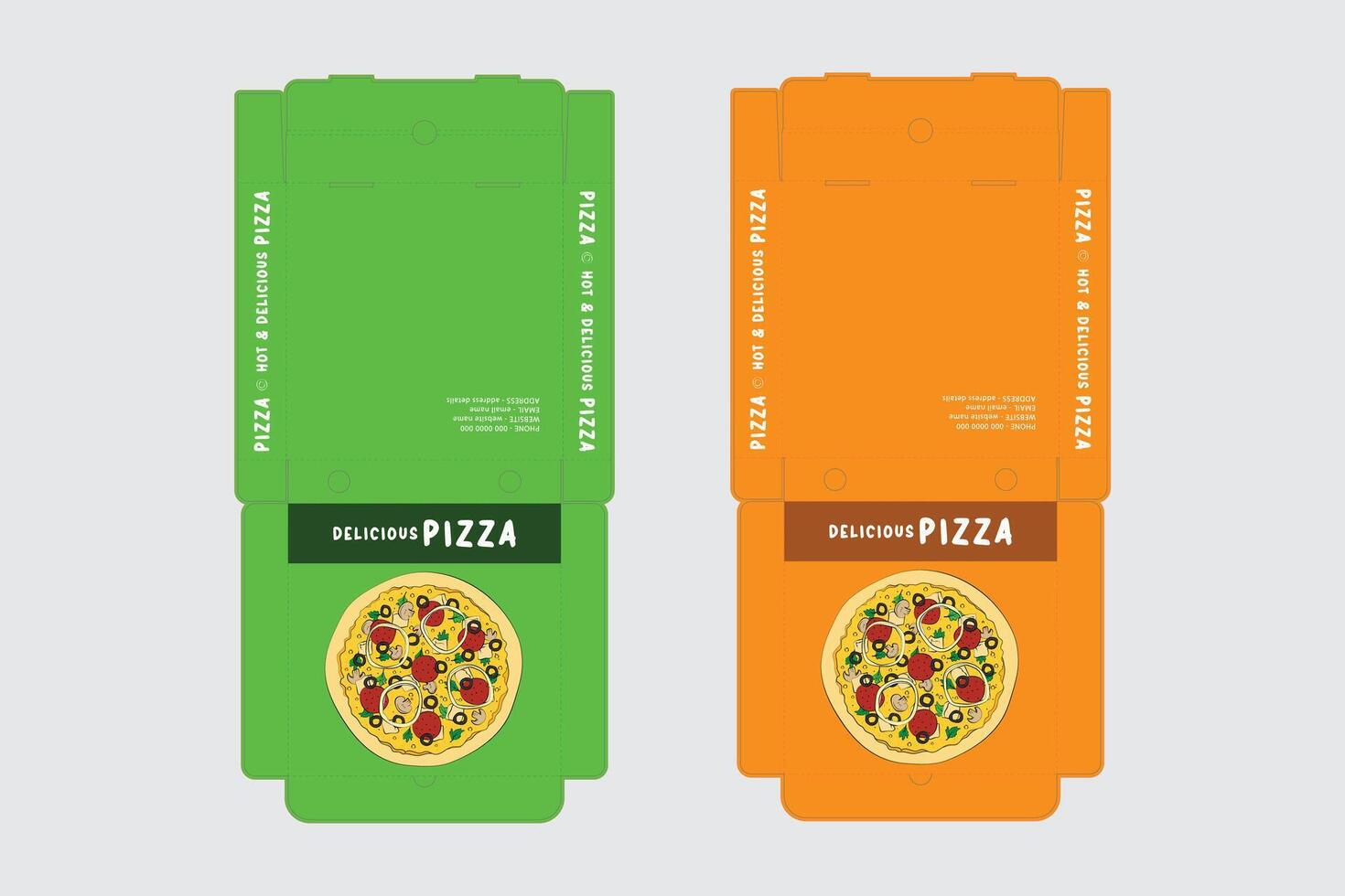 Pizza Box Design vector