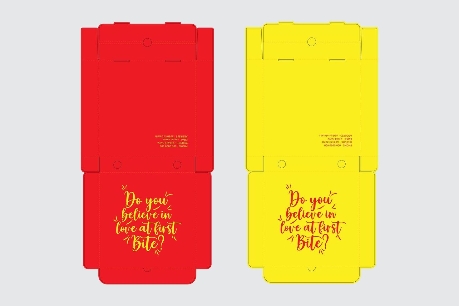 Packaging design for Pizza, Pizza Box vector