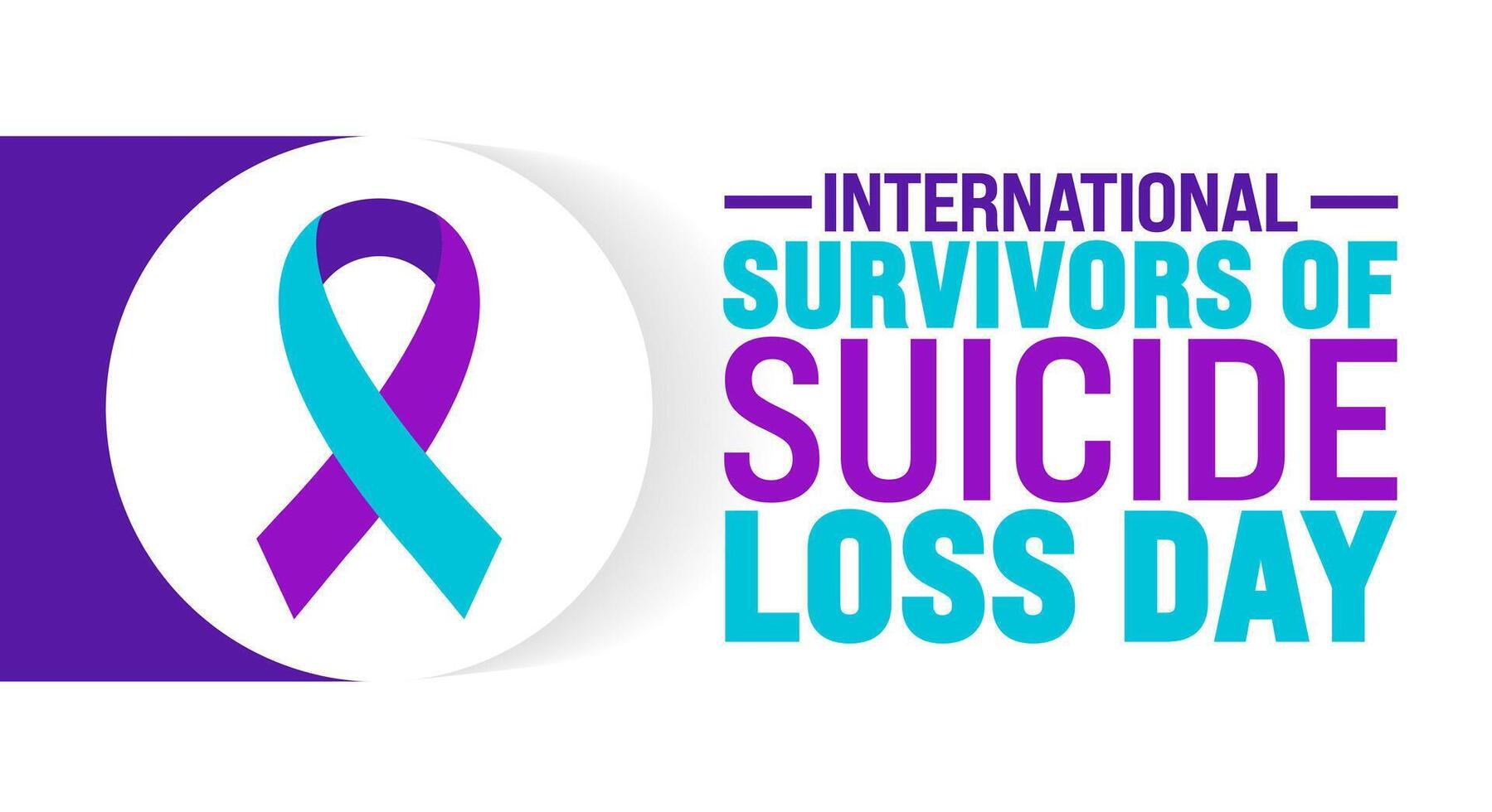 International Survivors of Suicide Loss Day background vector