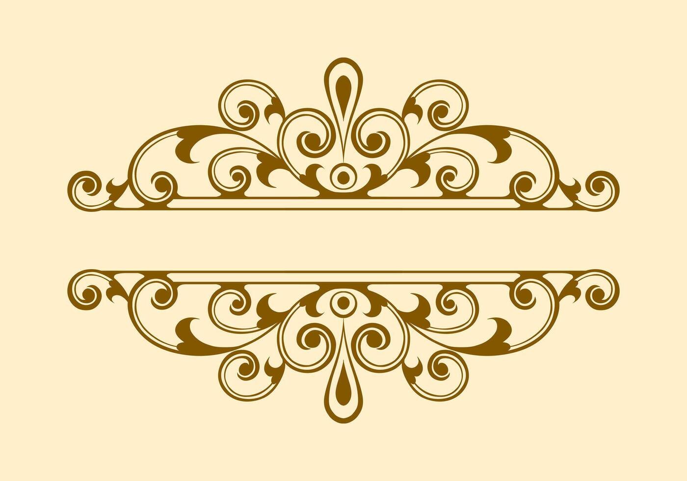 Calligraphic Chalkboard Vintage Label and Border. vector