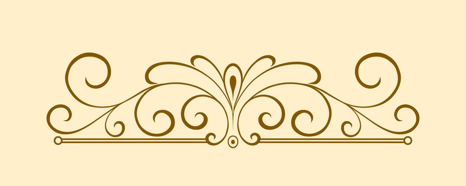 Vintage Baroque Victorian frame border monogram floral engraved scroll ornament wedding vector