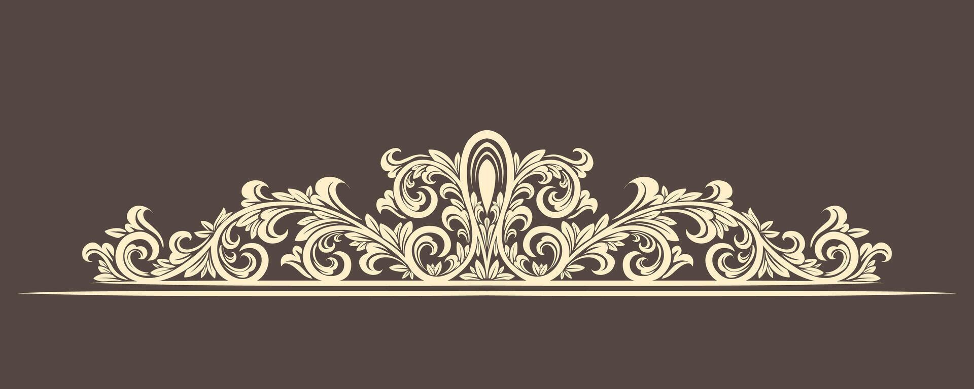 vintage ornament. floral frames and borders vector