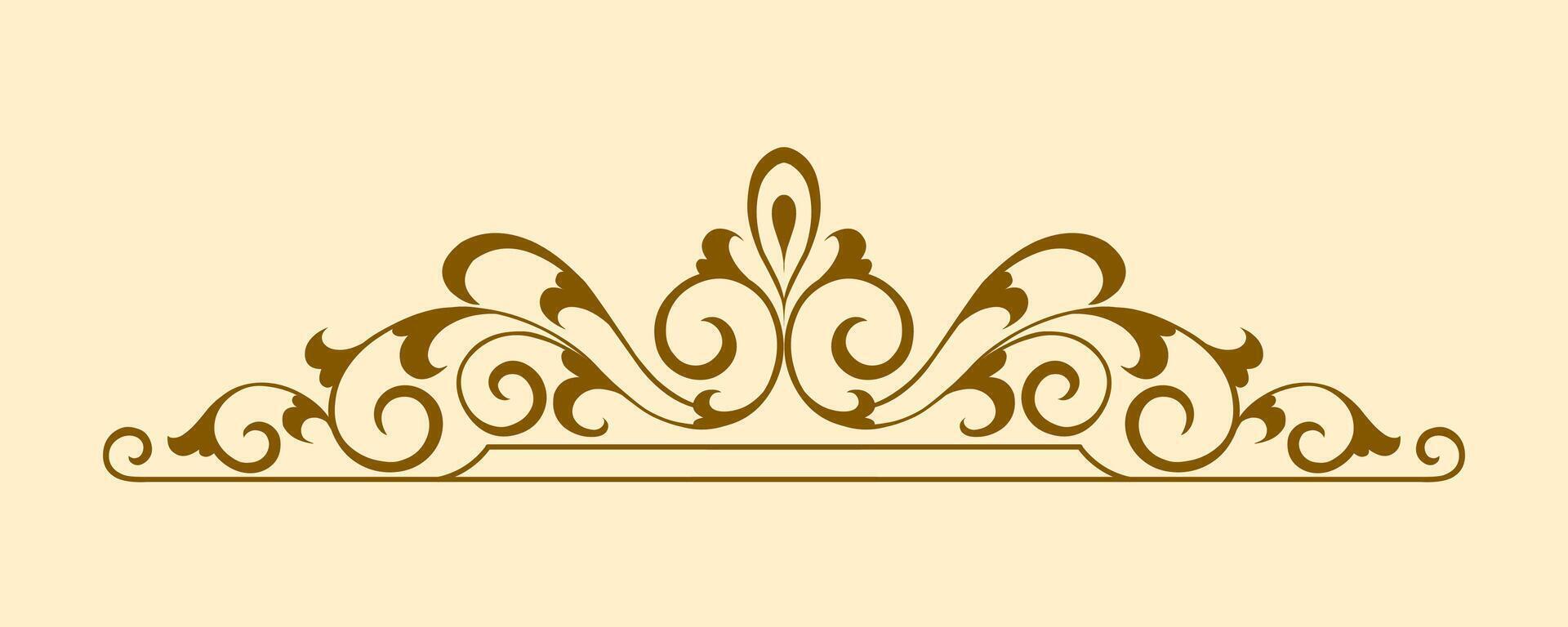 Scroll and Flower Frames ornament vector