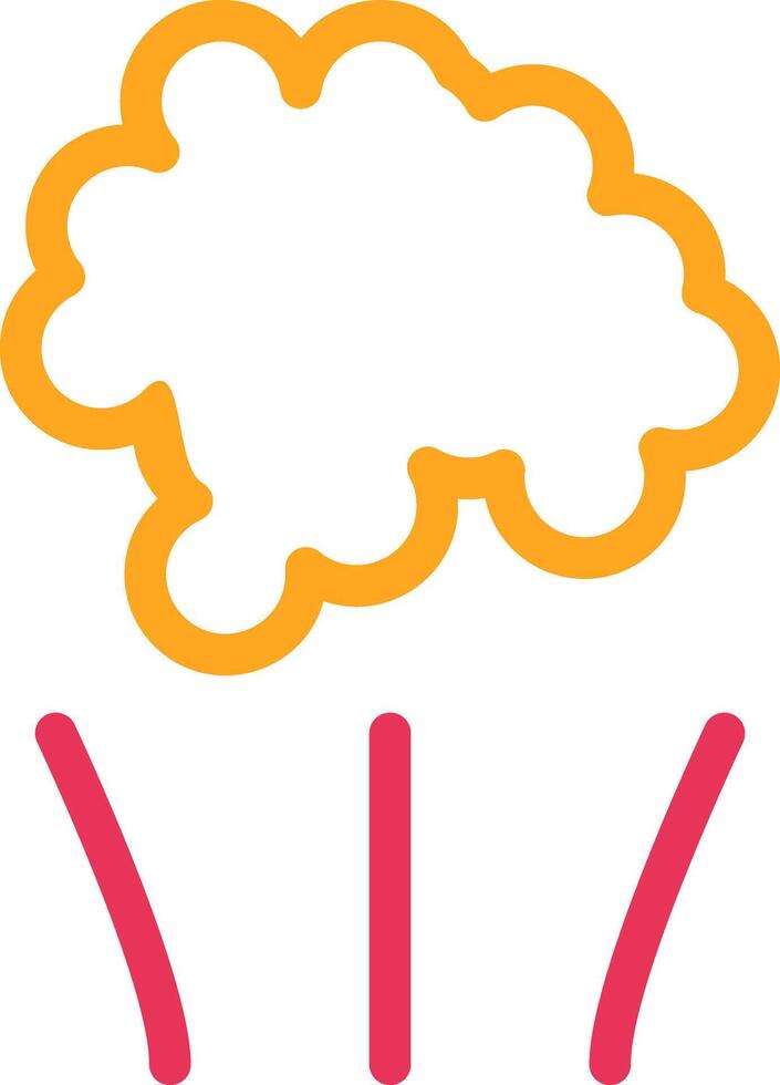 Smoke Line Two Color Icon vector