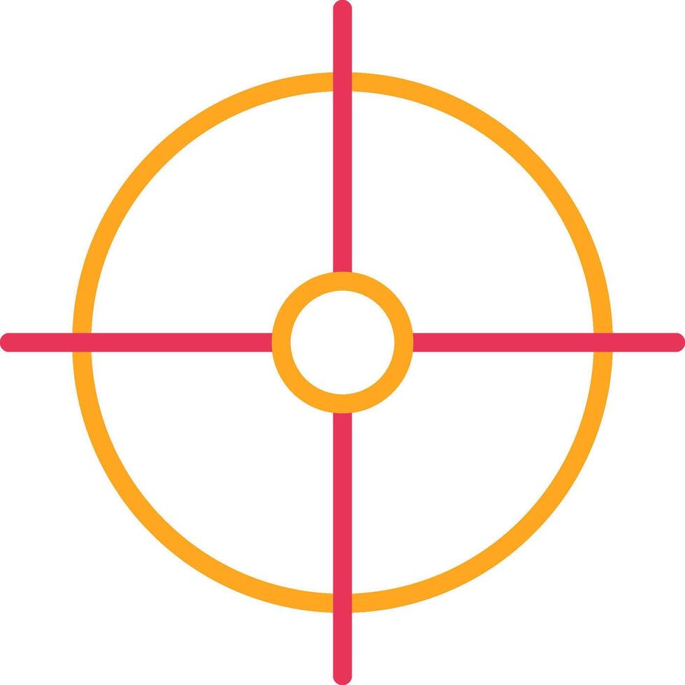 Objective Line Two Color Icon vector