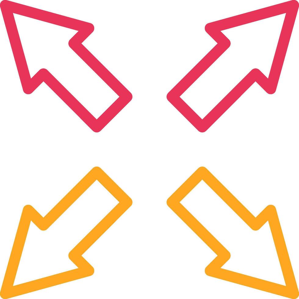 Maximize Line Two Color Icon vector