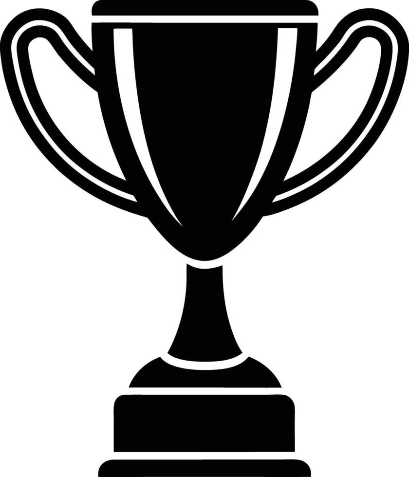 Classic Trophy Silhouette Available on EPS File vector