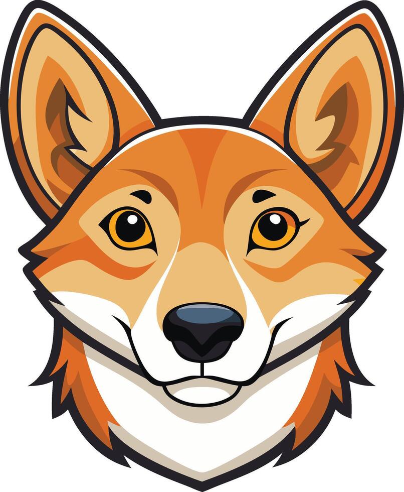 Playful Dingo Available on EPS File vector