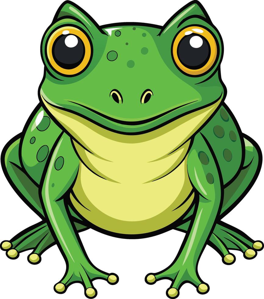 Vibrant Frog Available on EPS File vector