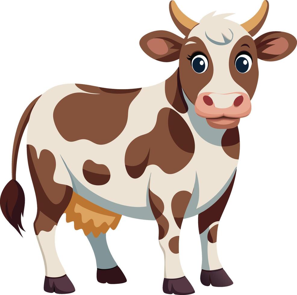 Graceful Cow Available on EPS File vector