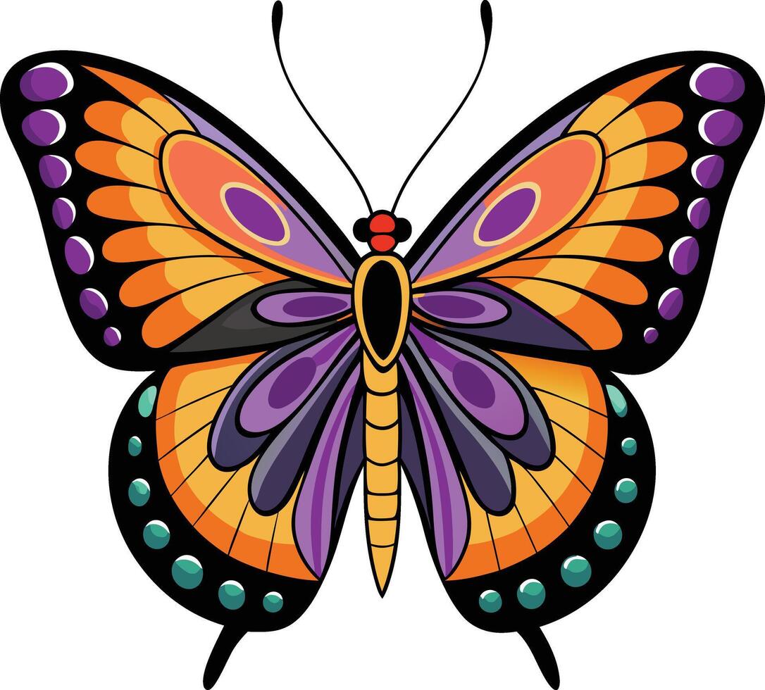 Graceful Butterfly Available on EPS File vector