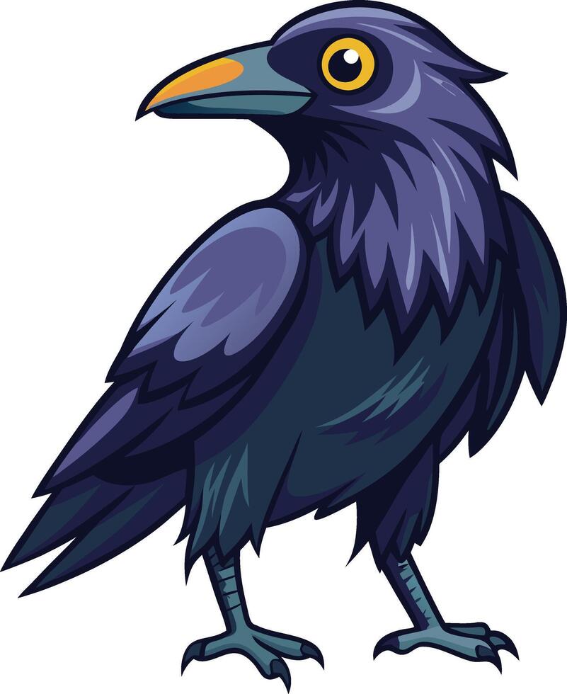 Playful Crow Available on EPS File vector