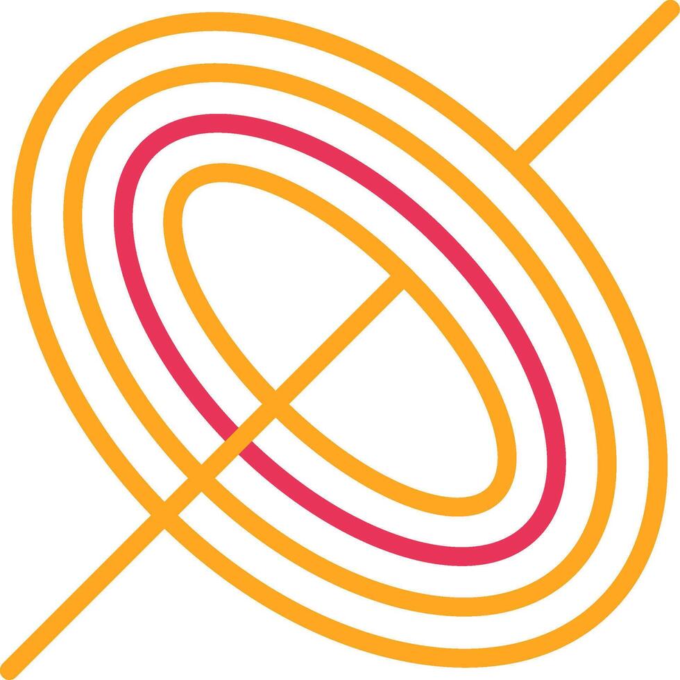 Black Hole Line Two Color Icon vector