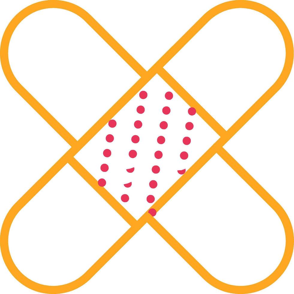 Bandage Line Two Color Icon vector